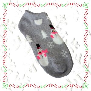 Snowman Fuzzy Socks